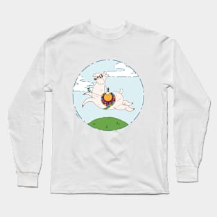 Happiness is Llama Long Sleeve T-Shirt